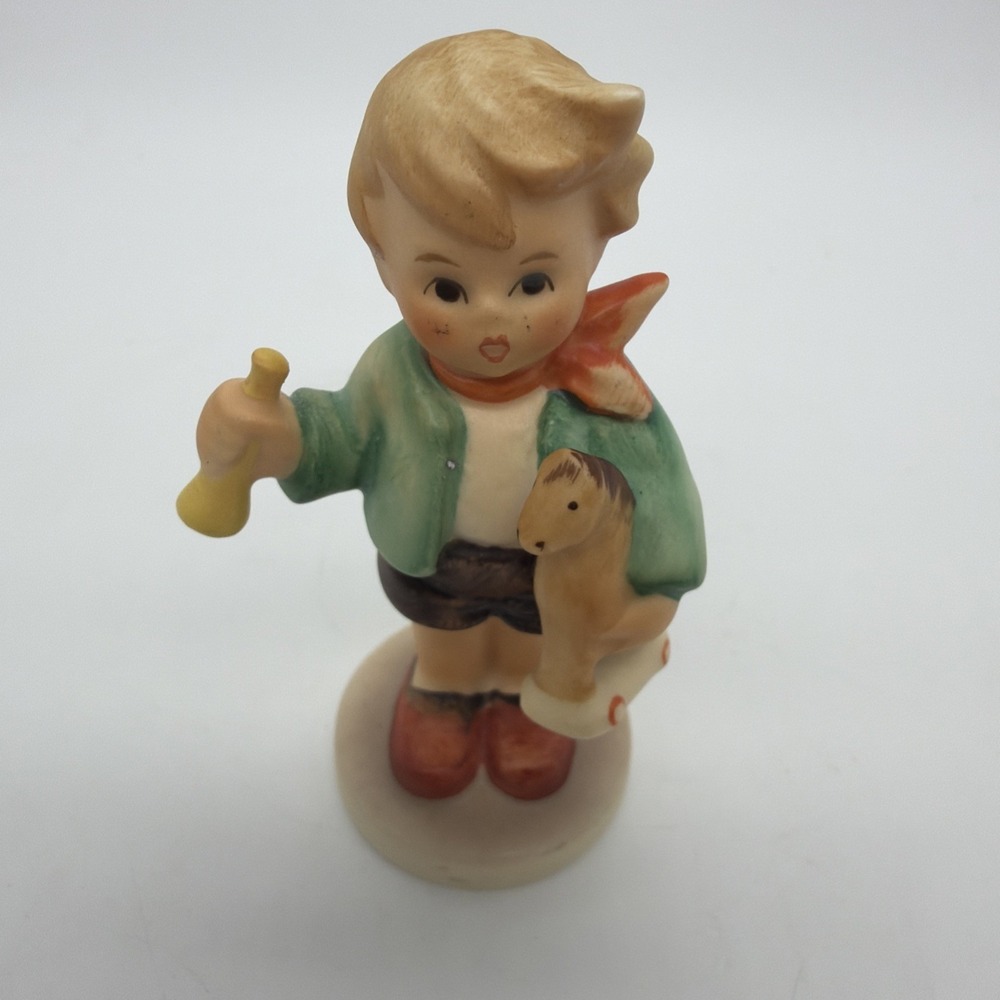 Goebel Hummel 1967 Boy With Horse Toy #239/C Figurine Vintage West Germany Boy